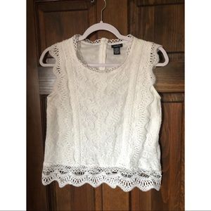 Lace tank top